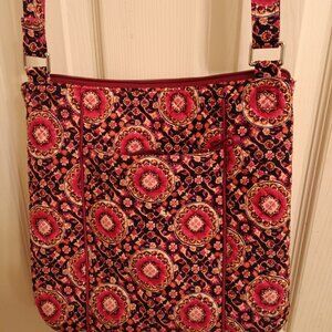 Vera Bradley Flower Pattern Hipster Crossbody Bag
